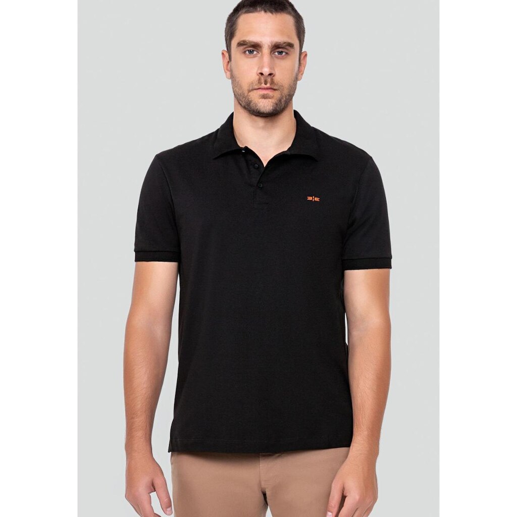 Camisa Polo Masculina em Algodão Pima Clássica