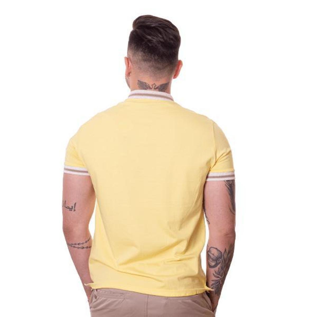CAMISA POLO MASCULINA M.POLLO AMARELO G - Amarelo | Netshoes