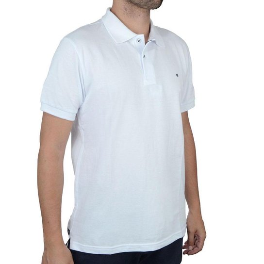 Camisa Polo Masculina Oyhan Piquet Branco - 40P1215