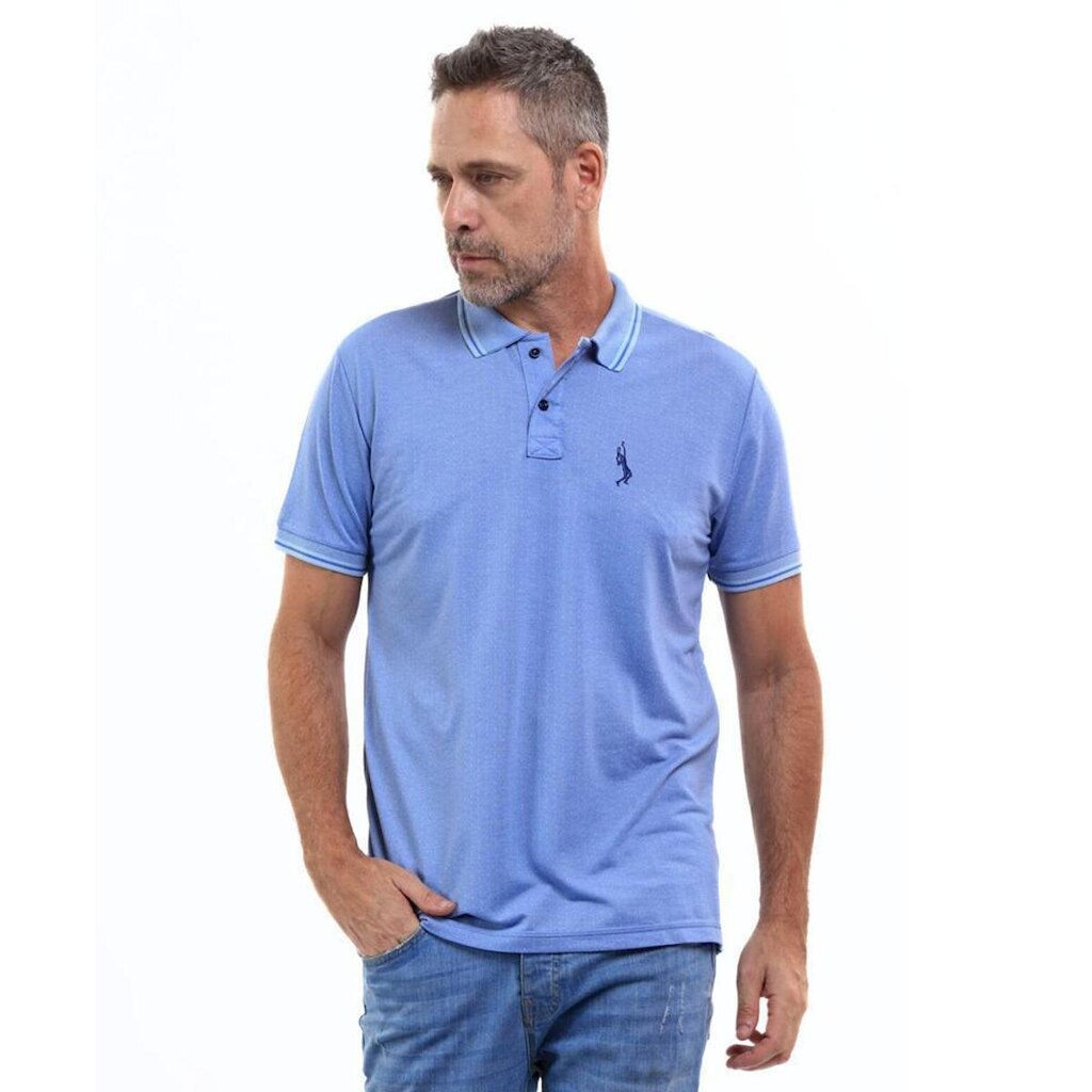 Camisa Polo Masculina Piquet Algodão Casual