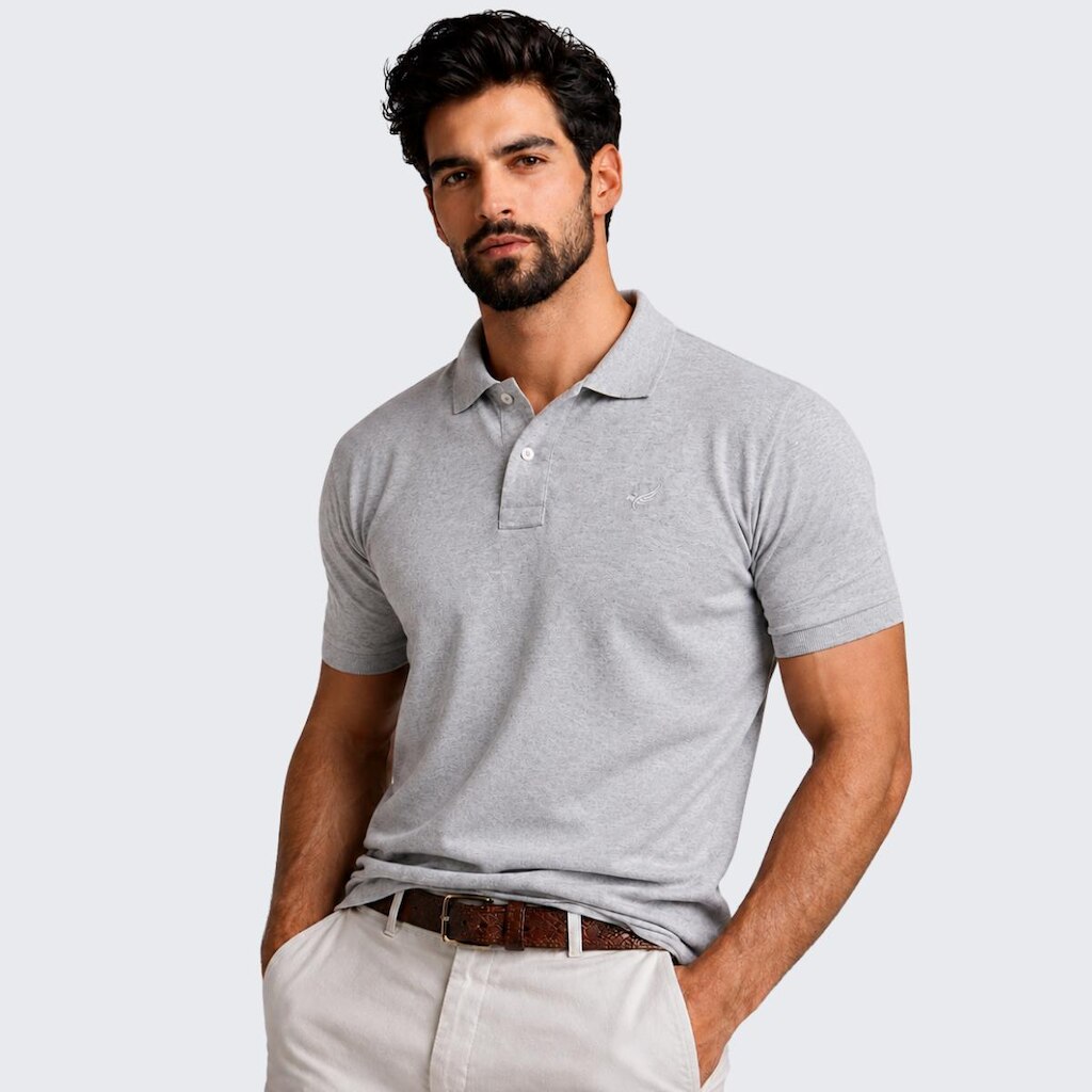 Camisa Polo Masculina Piquet Manga Curta