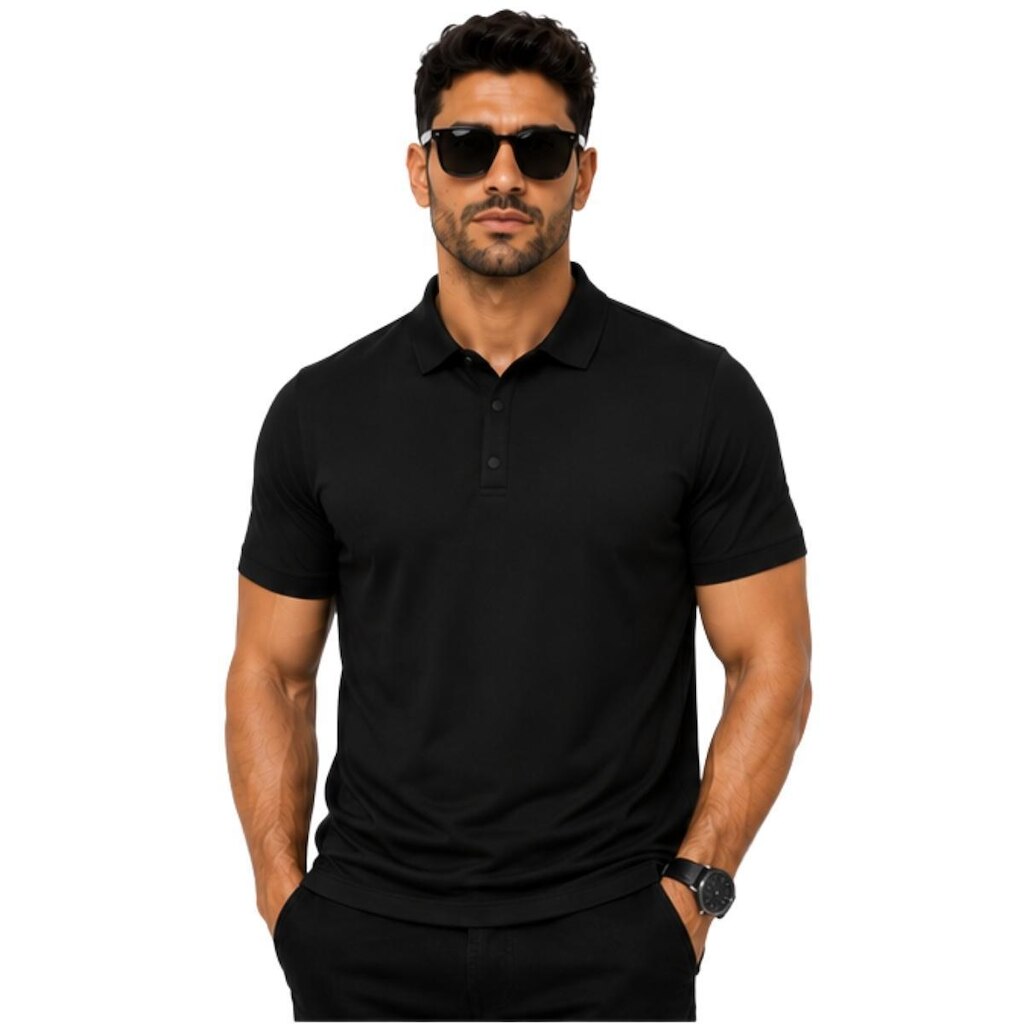 Camisa Polo Masculina Poliamida Leve Estilo Casual Sport