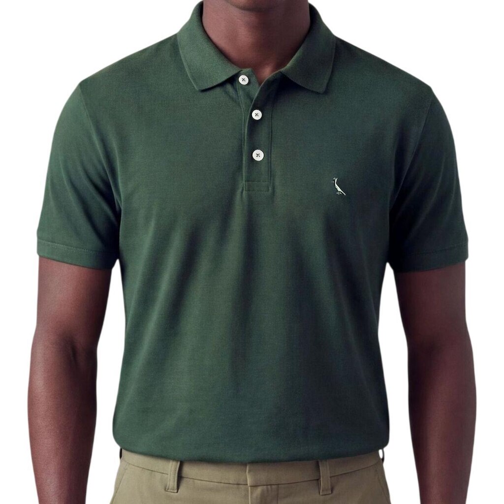 Camisa Polo Masculina Reserva Piquet Verde Floresta - 01012