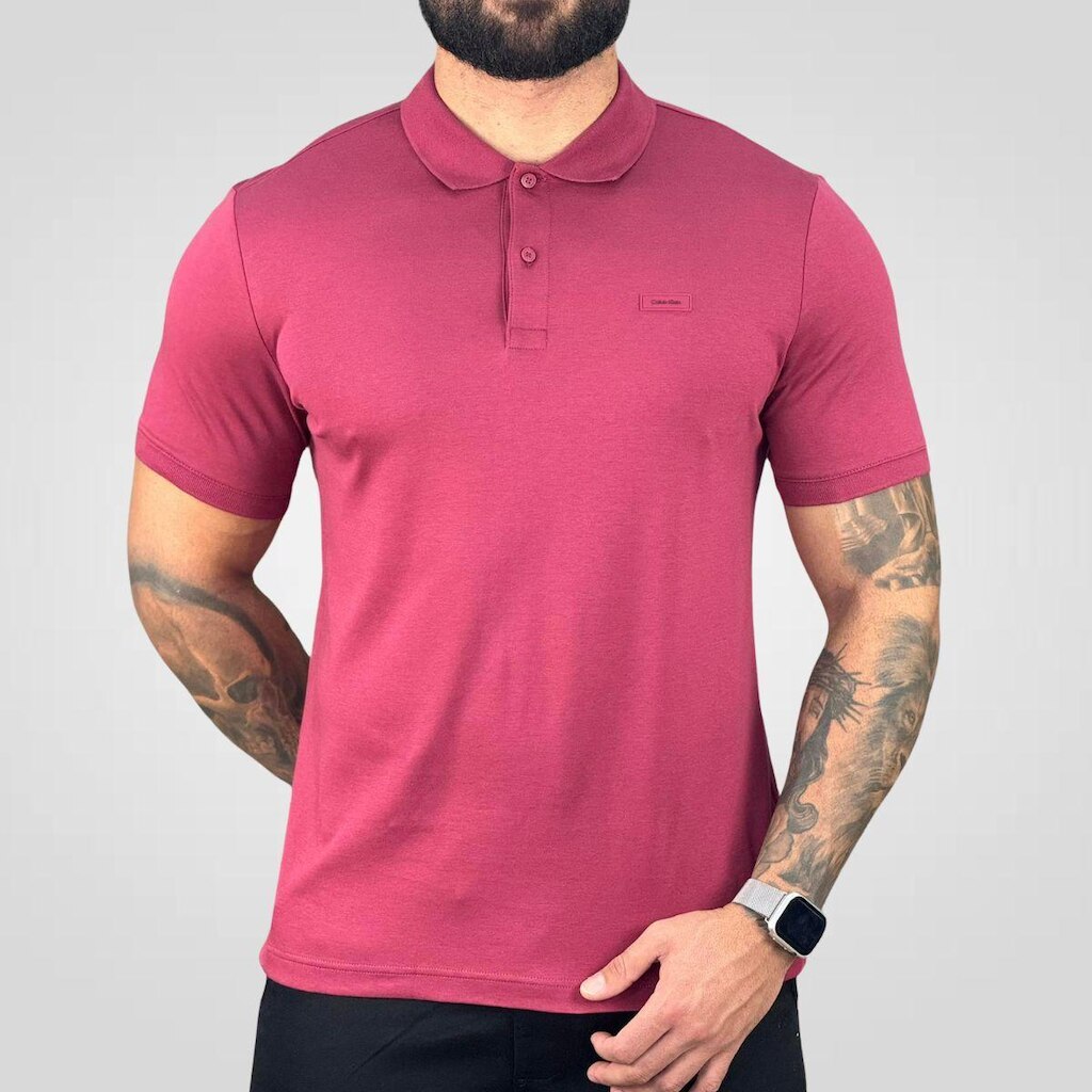 Camisa Polo Masculina Smooth - Calvin Klein