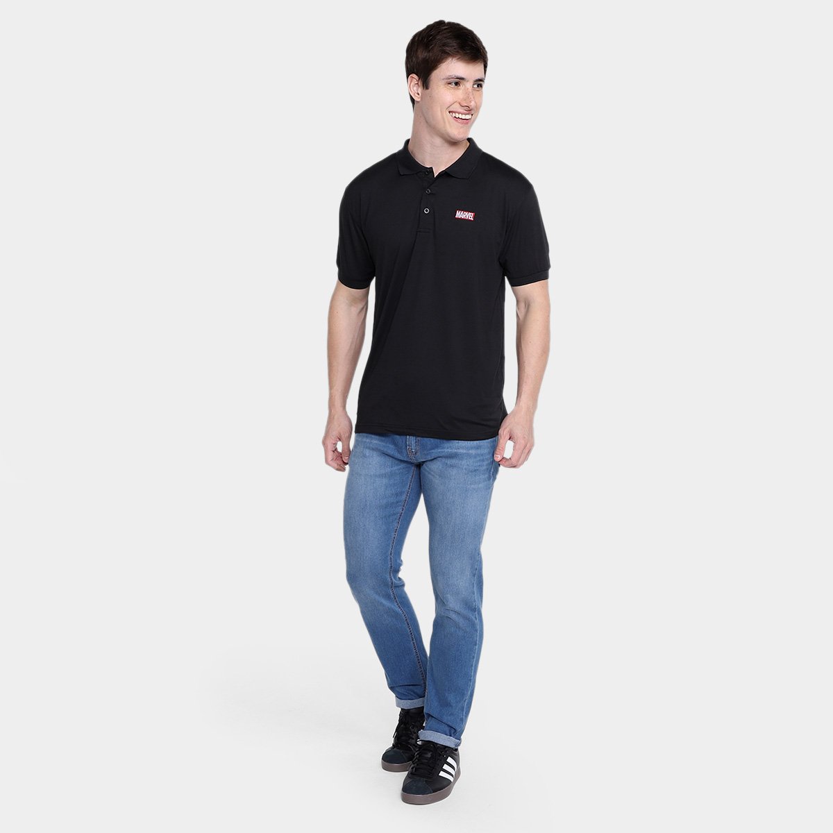 Camisa Polo Mooncity Bord Marvel Masculina - 3