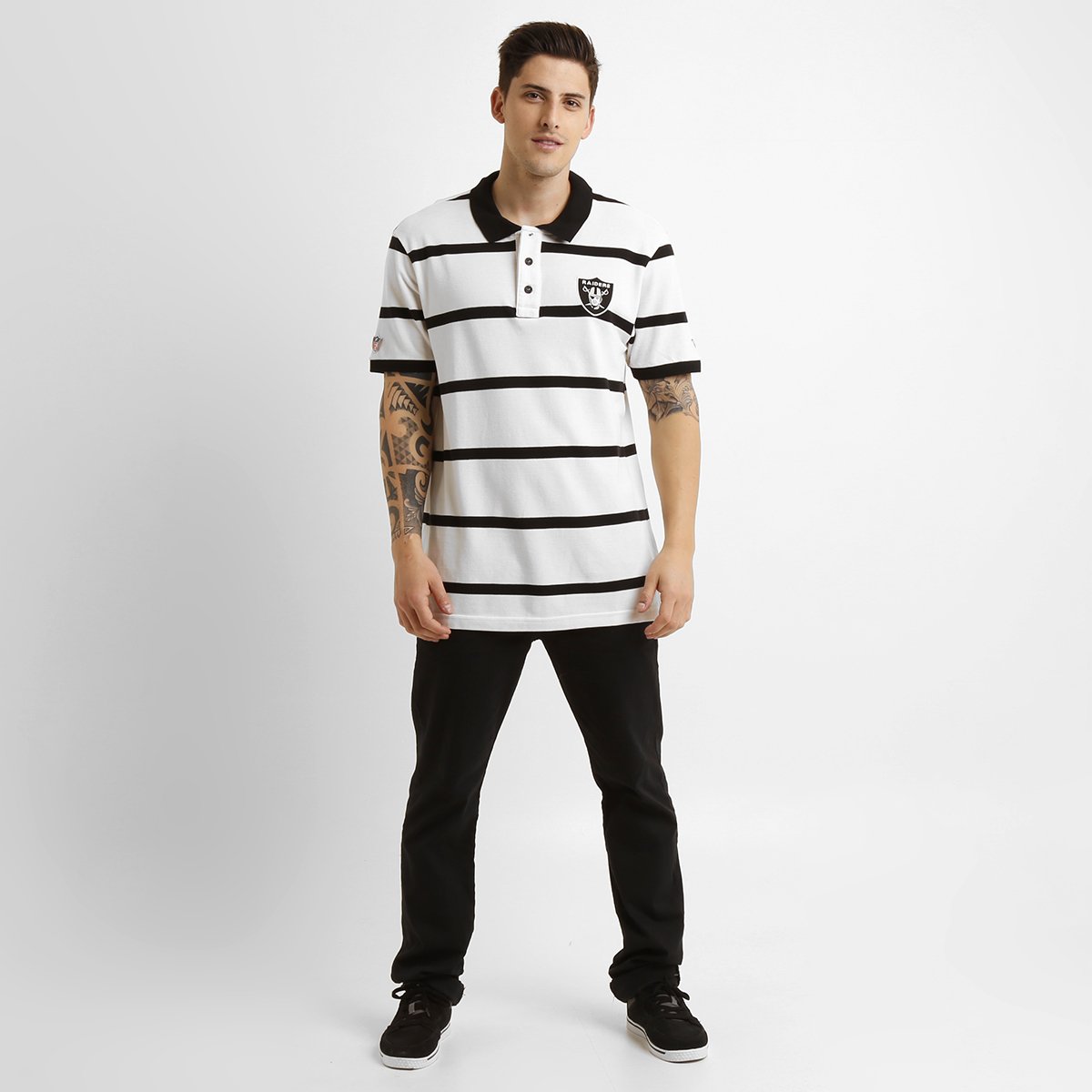 camisa polo raiders