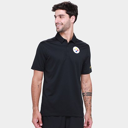Camisa Polo Nike Pittsburgh Steelers Drop 2 Team Logo Franchise Masculina - Masculino