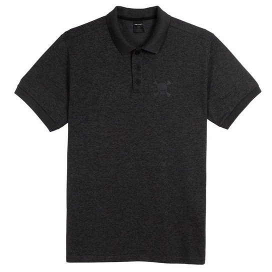 Camisa Polo Oakley Dark Sport Skull Preta Preto Netshoes