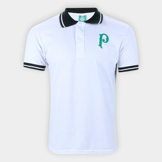 Camisa Polo Palmeiras Avanti Palestra Masculina - Branco+Verde Menor preço em Camisa Polo Palmeiras Avanti Palestra Masculina - Branco+Verde