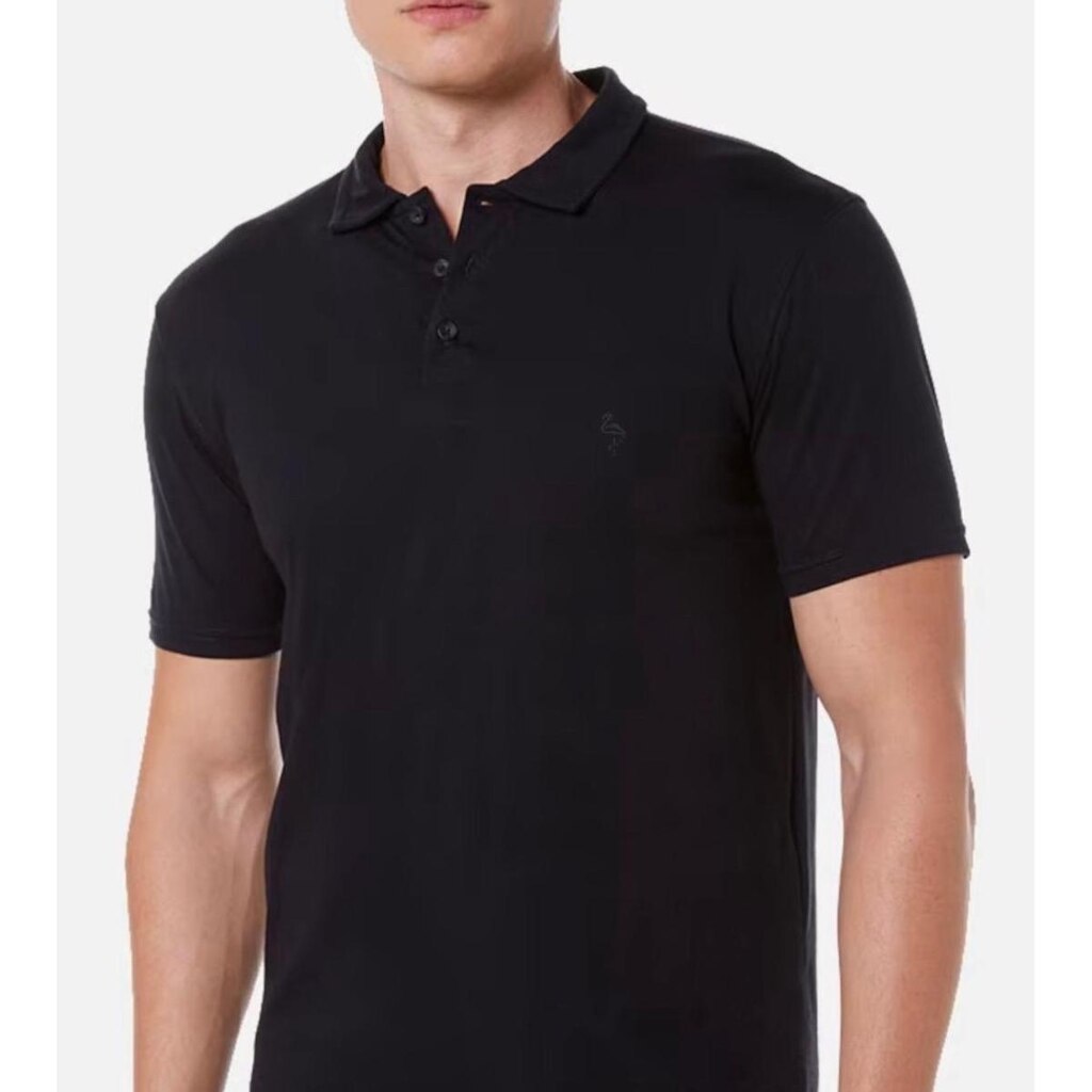 Camisa Polo Pima Preta