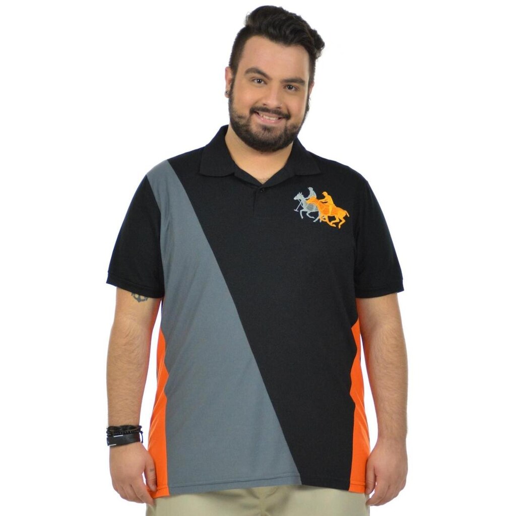 Camisa polo pontax plus size fenomenal(sem elasticidade) Vermelho 50