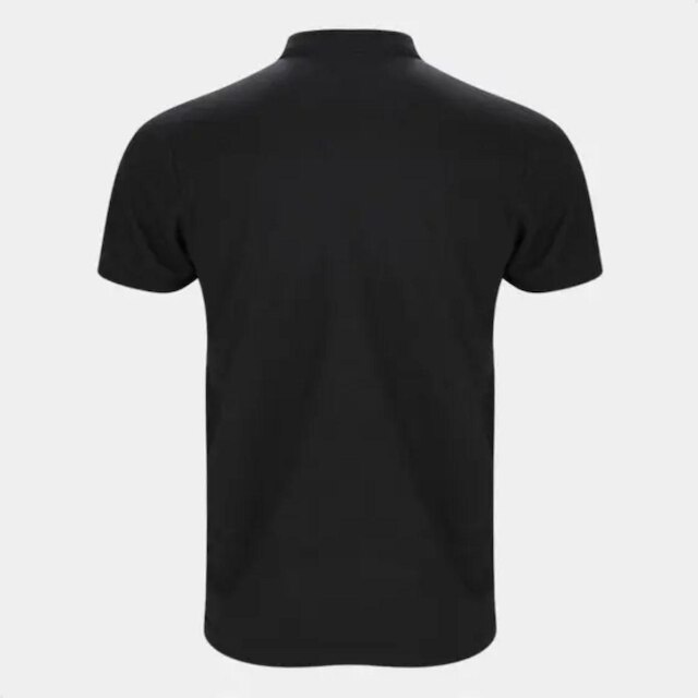 Camisa Polo Preta Corinthians 2025 Uniforme Away Blackout