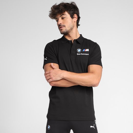 Camisa Polo Puma BMW MMS Masculina - Preto Menor preço em Camisa Polo Puma BMW MMS Masculina - Preto