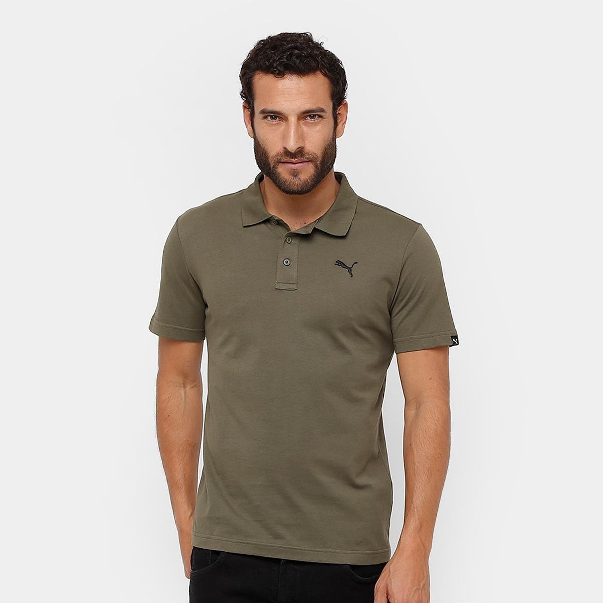 camisa polo puma ess jersey masculina