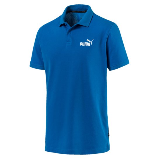 Camisa Polo Puma ESS Pique Masculina Azul Netshoes