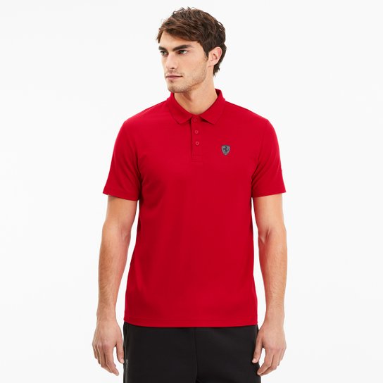 Camisa Polo Puma Ferrari Masculina - Vermelho Menor preço em Camisa Polo Puma Ferrari Masculina - Vermelho