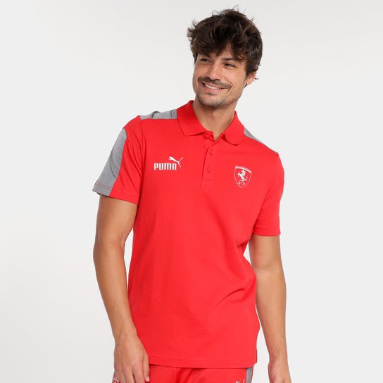 Camisa Polo Puma Ferrari Race MT7 Monochrome - Vermelho Menor preço em Camisa Polo Puma Ferrari Race MT7 Monochrome - Vermelho