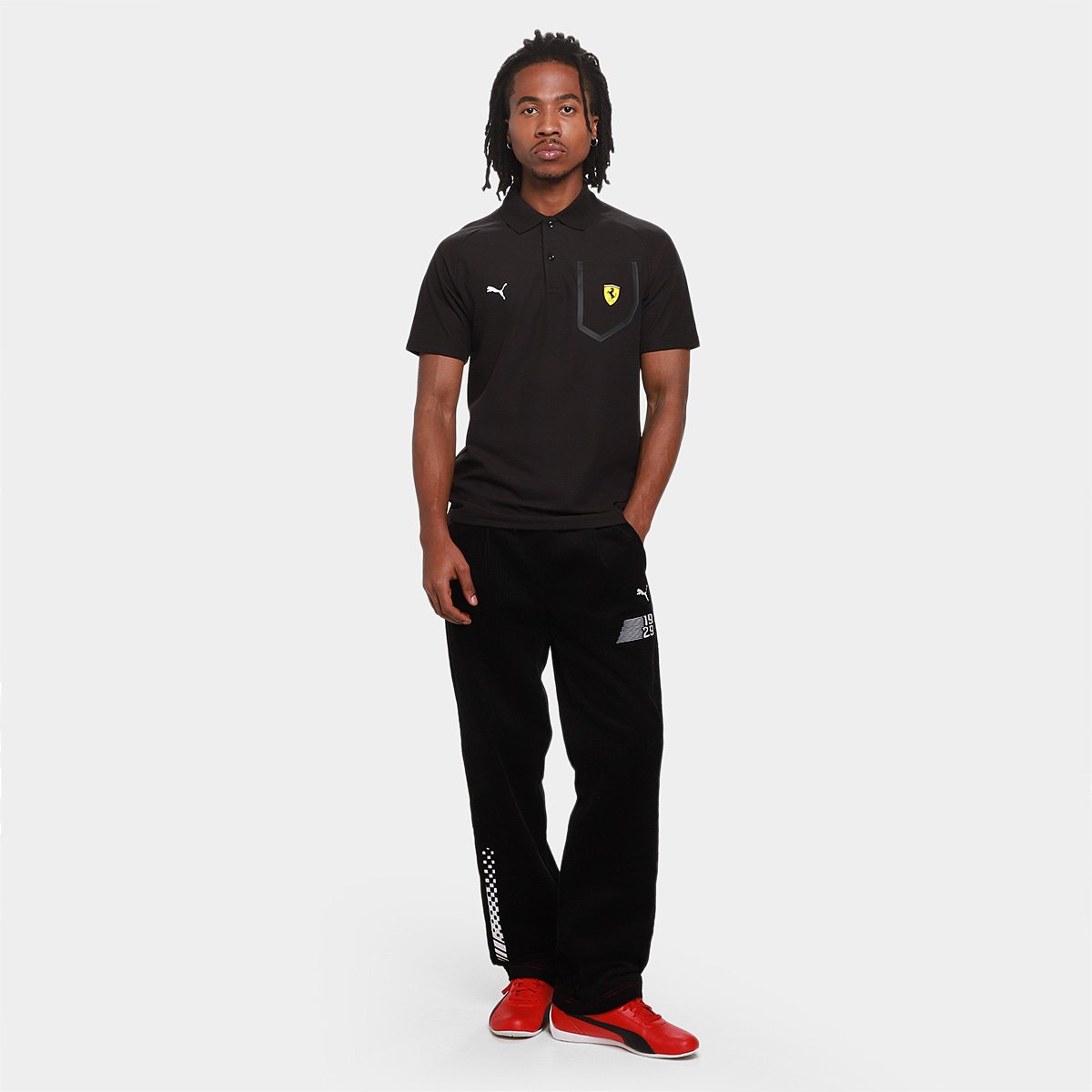 Camisa Polo Puma Ferrari Tech Masculina - 4