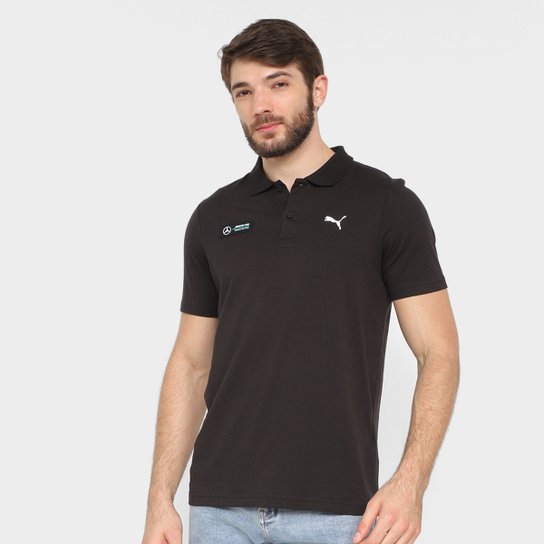 Camisa Polo Puma MAPF1 Masculina - Preto Menor preço em Camisa Polo Puma MAPF1 Masculina - Preto