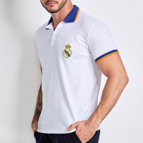 Camisa Polo Real Madrid Algodão Licenciada