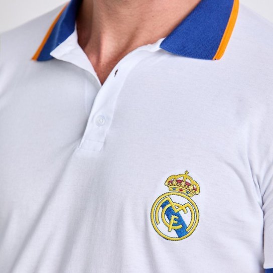 Camisa Polo Real Madrid Algodão Licenciada