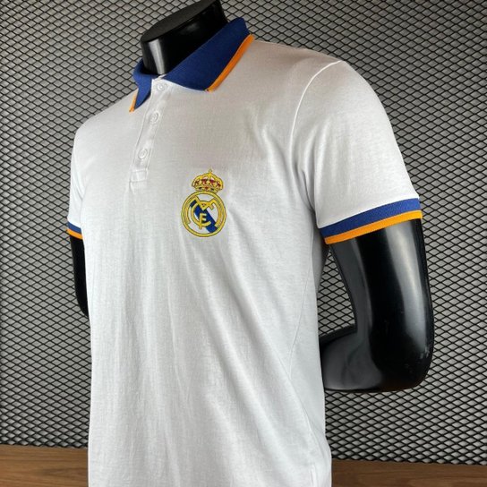 Camisa Polo Real Madrid Algodão Licenciada