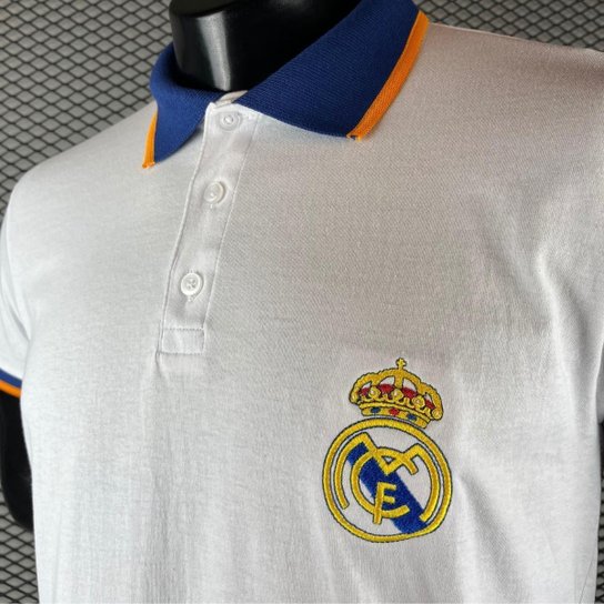 Camisa Polo Real Madrid Algodão Licenciada