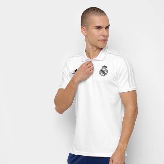 Camisa Polo Real Madrid Treino Adidas Masculina - Branco e Cinza é ruim? Camisa Polo Real Madrid Treino Adidas Masculina - Branco e Cinza é boa?