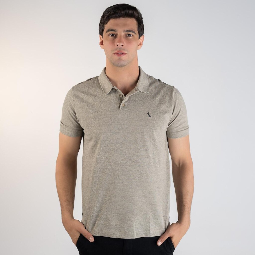 Camisa Polo Reserva Cinza Mescla