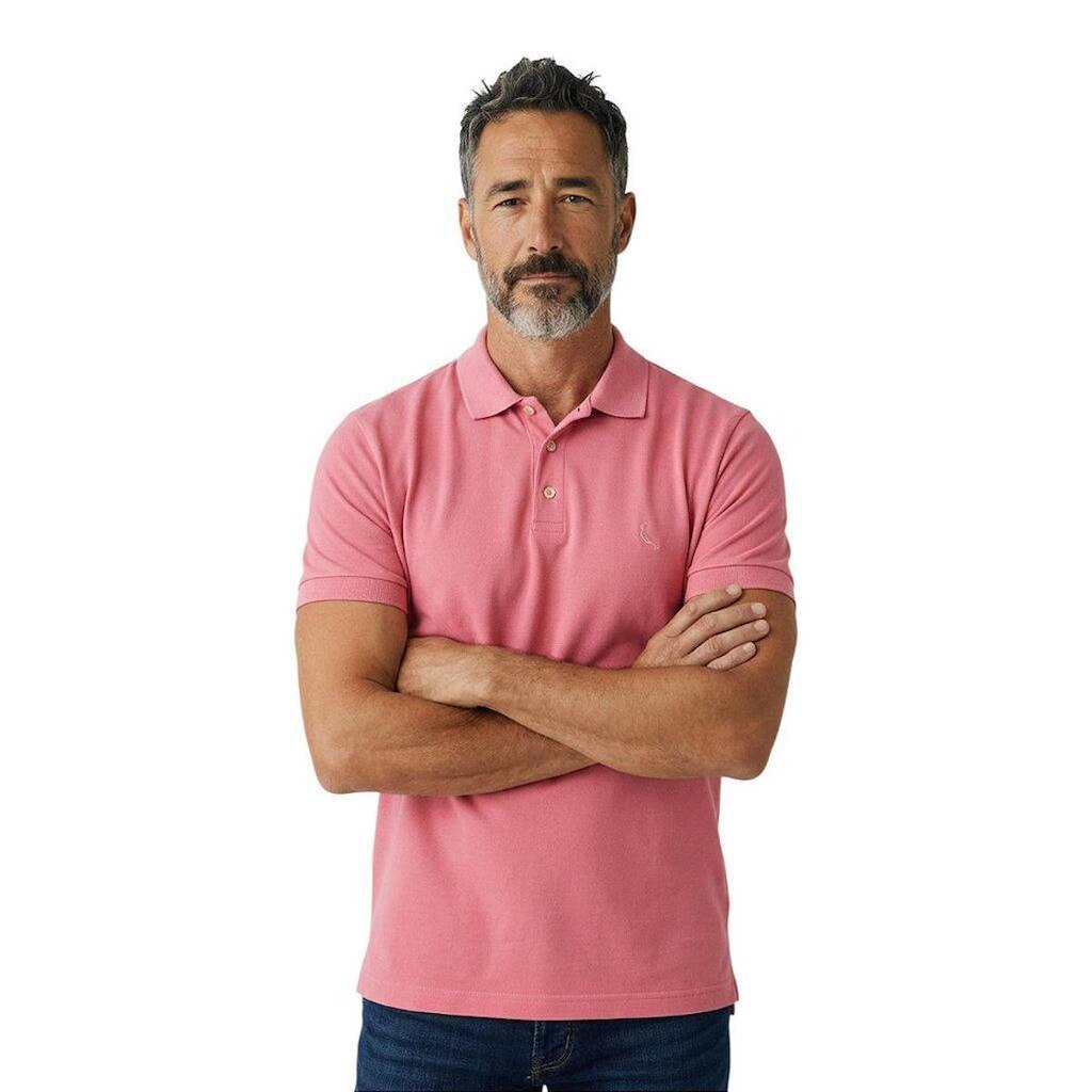 Camisa Polo Reserva Piquet Classica Masculino Cinza Argila