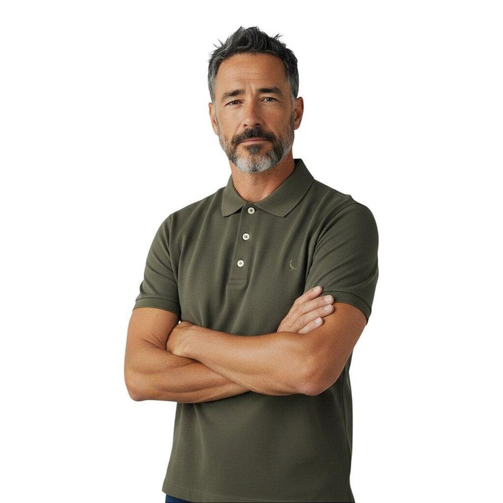 Camisa Polo Reserva Piquet Classica Masculino Cinza Argila
