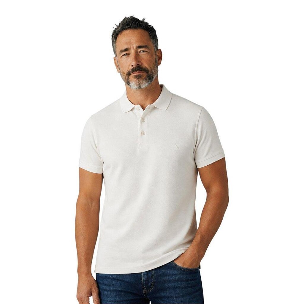 Camisa Polo Reserva Regular Piquet New Basic Caramelo