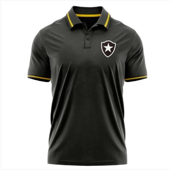 Camisa Polo Retrô Botafogo Ouro - Masculino