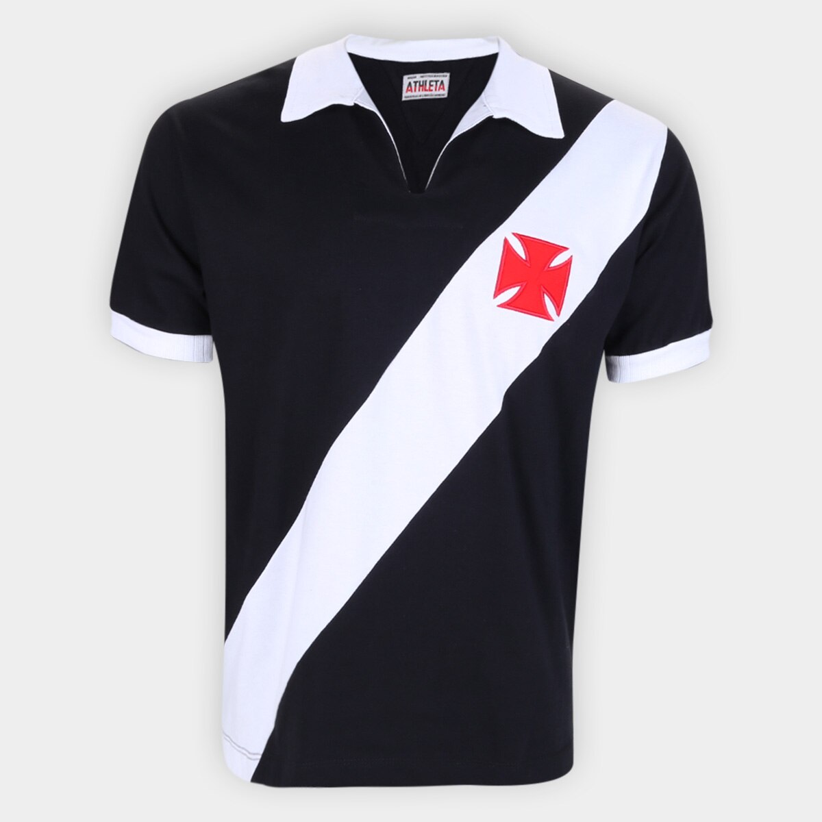 Camisa Polo Retrô Vasco 1960 Athleta Masculina Menor preço em Camisa Polo Retrô Vasco 1960 Athleta Masculina
