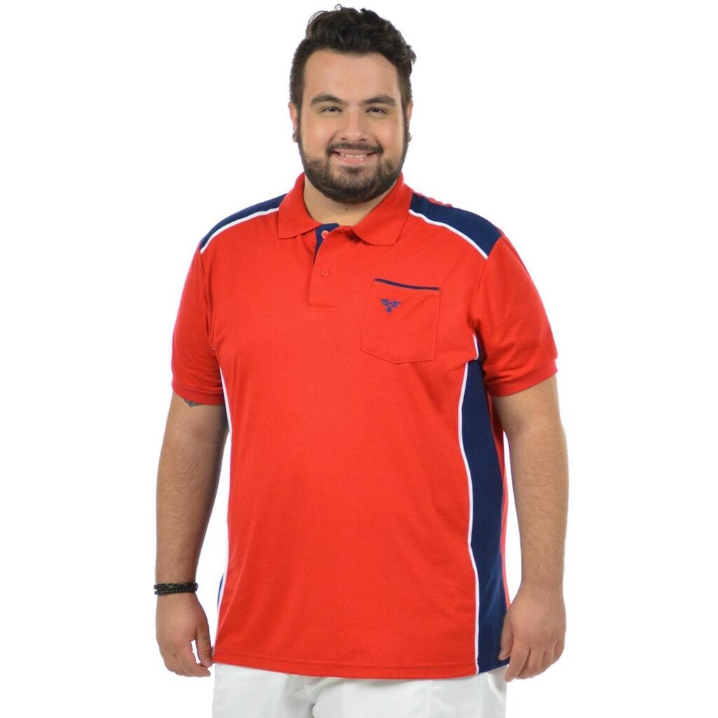 Camisa polo rio plus size fenomenal(sem elasticidade) Branco 46