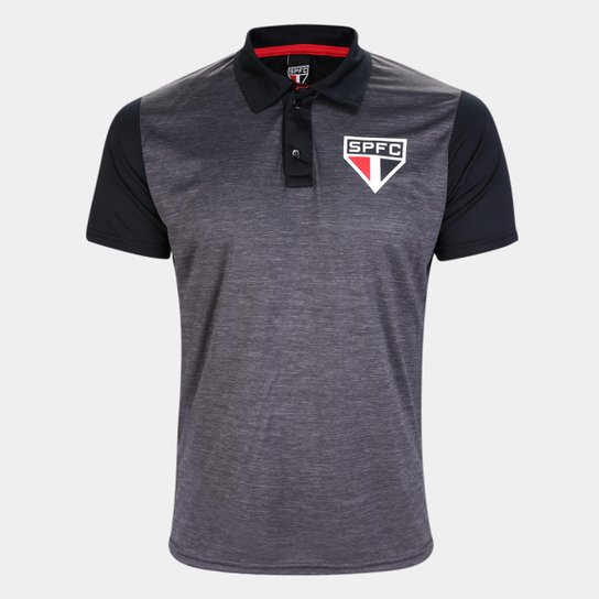 Camisa Polo São Paulo Mescla Masculina - Preto é ruim? Camisa Polo São Paulo Mescla Masculina - Preto é boa?