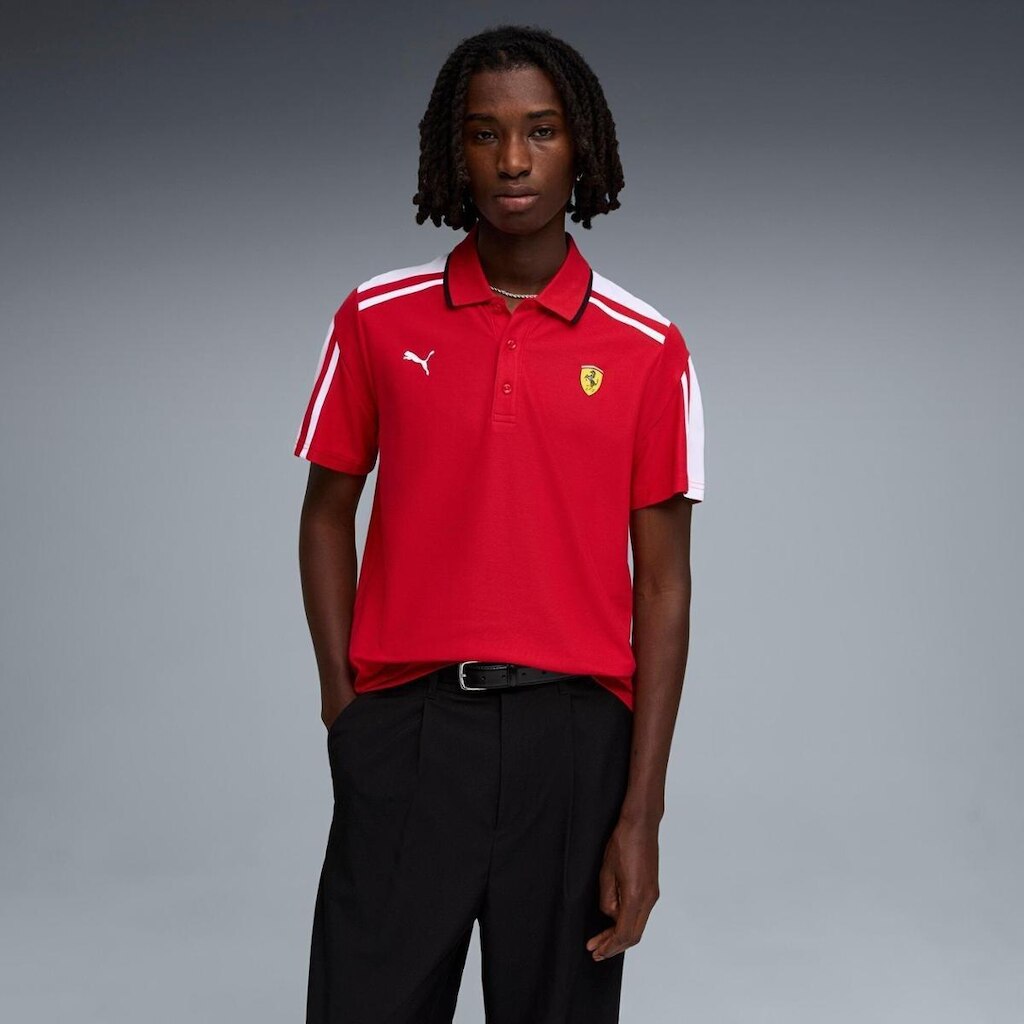 Camisa Polo Scuderia Ferrari Mt7 Masculina