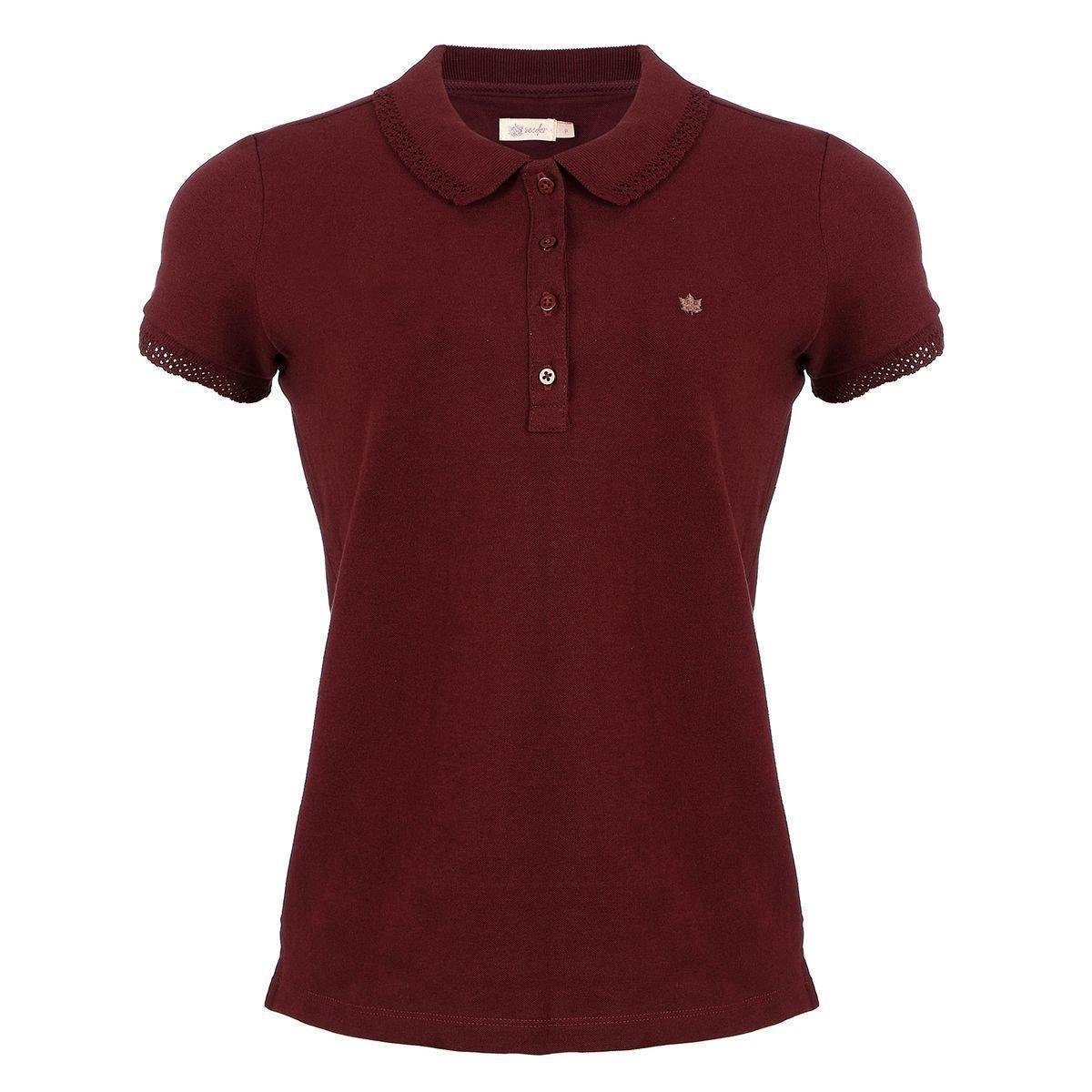 camisa polo feminina basica