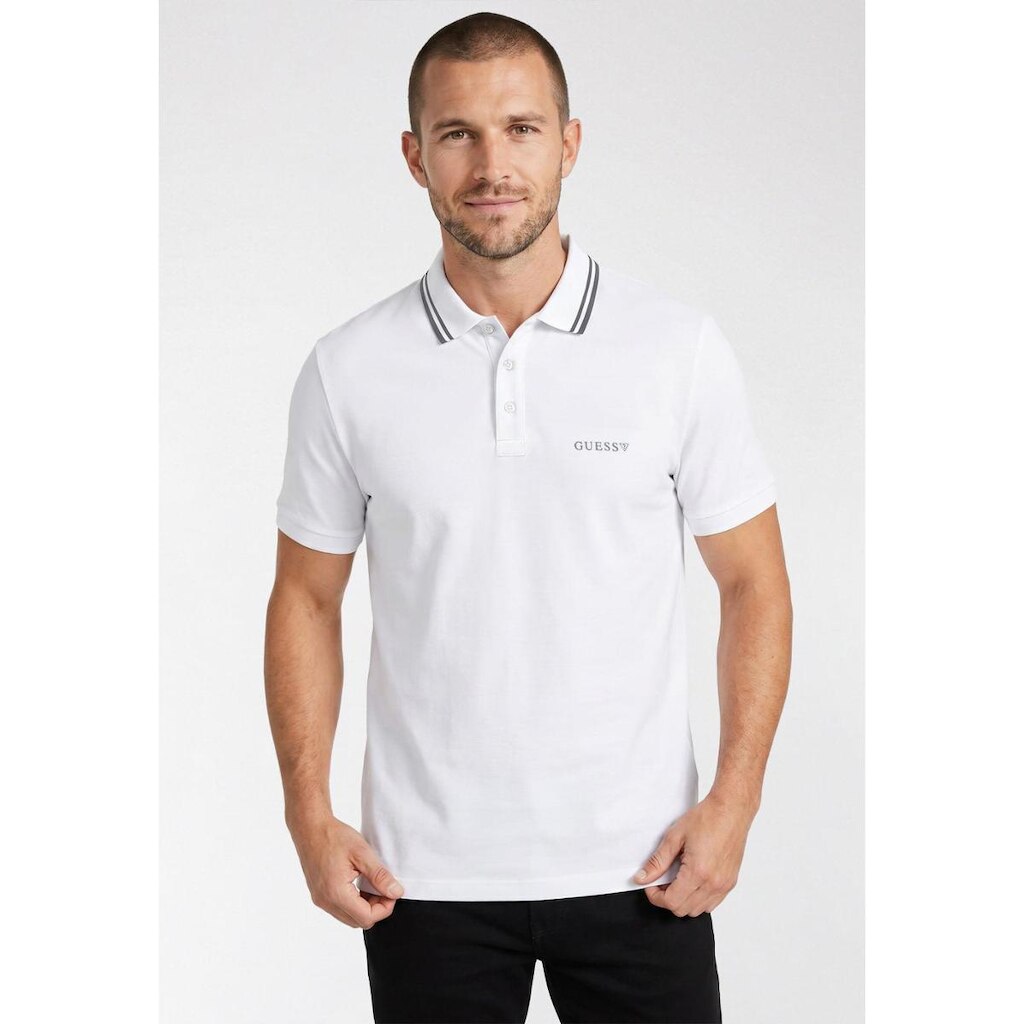 Camisa Polo Silk Frisos Gola Branco