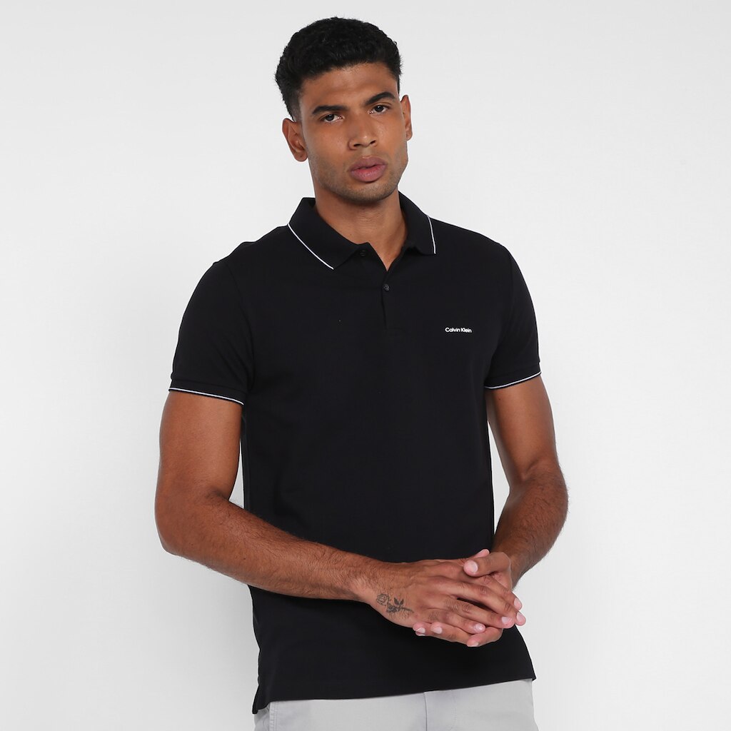 Camisa Polo Slim Calvin Klein Masculina