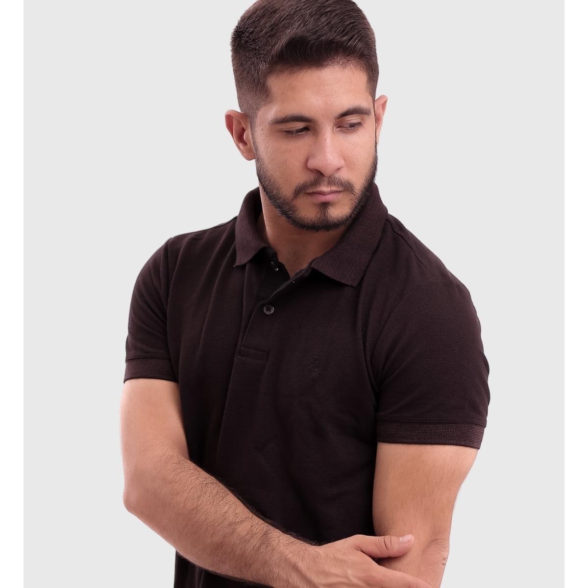 camisa masculina marrom