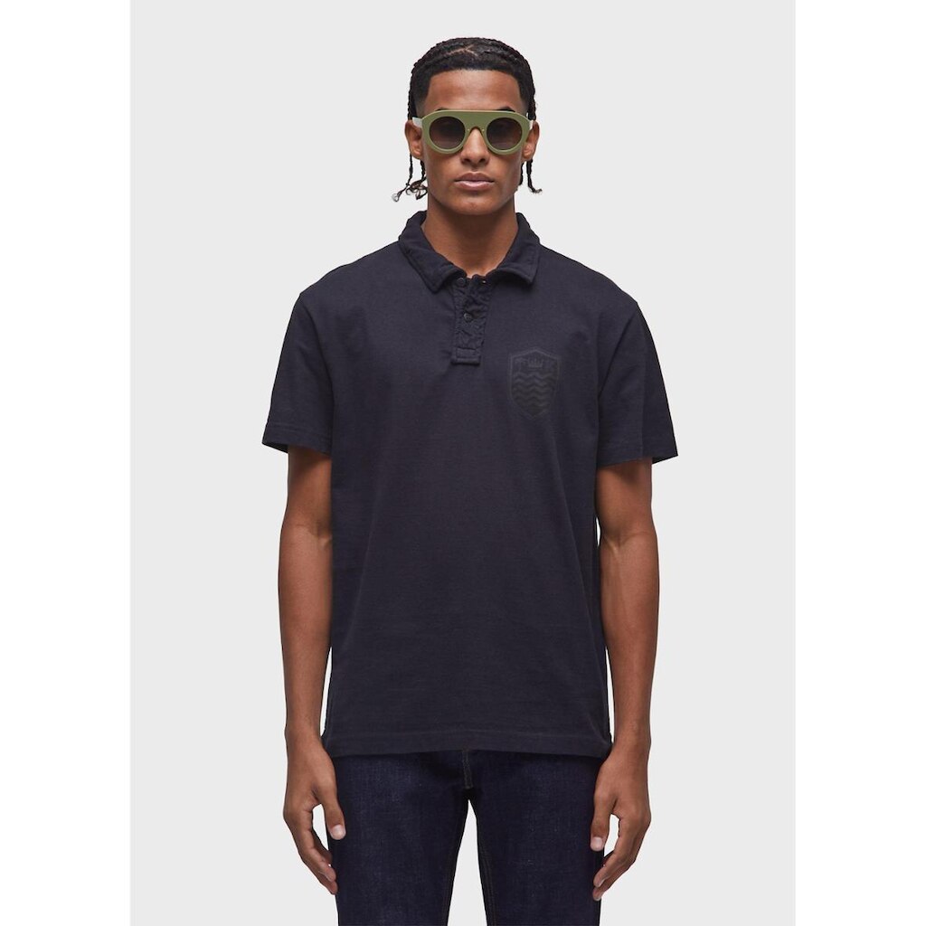 Camisa polo stone mc black