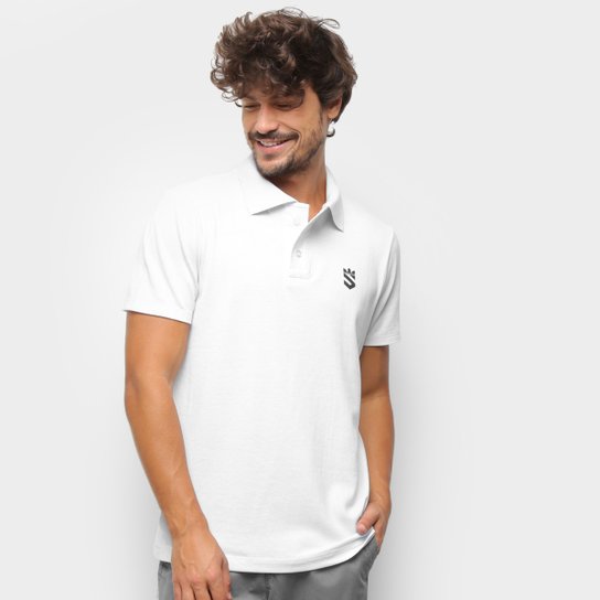 Camisa Polo Suburban Piquet Mini Logo Masculina - Branco Menor preço em Camisa Polo Suburban Piquet Mini Logo Masculina - Branco