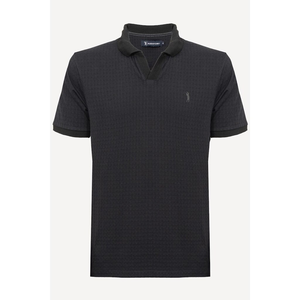 Camisa Polo Texturizada Trevino Preto