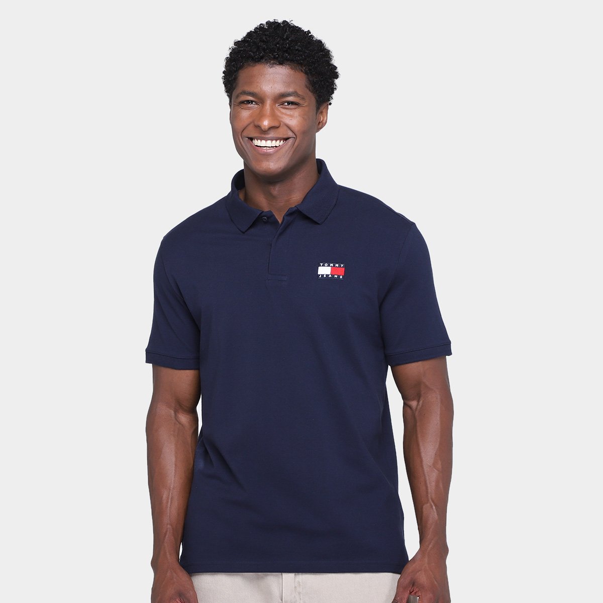 Camisa Polo Tommy Hilfiger Badge Regular Masculina