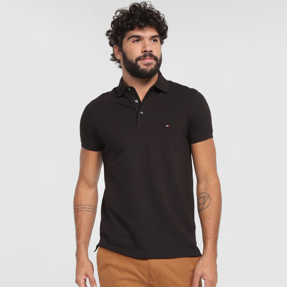 Camisa Polo Tommy Hilfiger Básica Masculina Menor preço em Camisa Polo Tommy Hilfiger Básica Masculina
