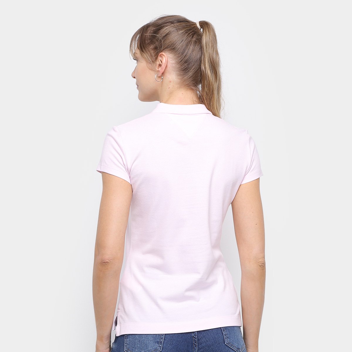 Camisa Polo Tommy Hilfiger C/ Botões Feminina - 1