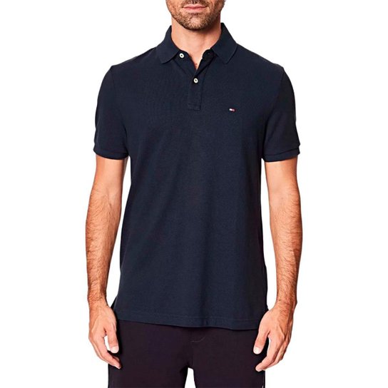 Camisa Polo Tommy Hilfiger Clássica Regular Ivy Masculino - Marinho Menor preço em Camisa Polo Tommy Hilfiger Clássica Regular Ivy Masculino - Marinho