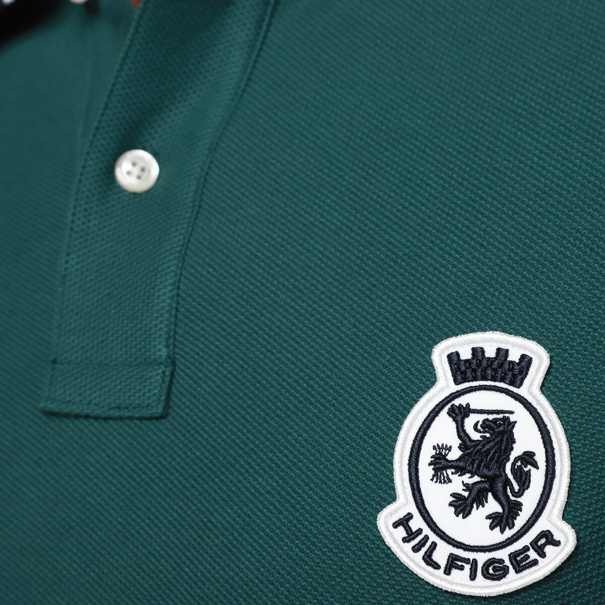 Camisa Polo Tommy Hilfiger Herrinbone Detail Masculina - 2