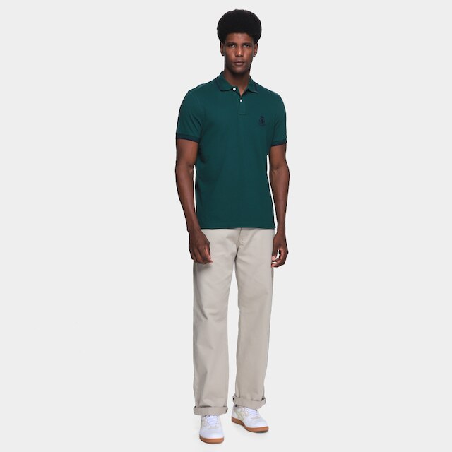 Camisa Polo Tommy Hilfiger Holiday Crest Masculina